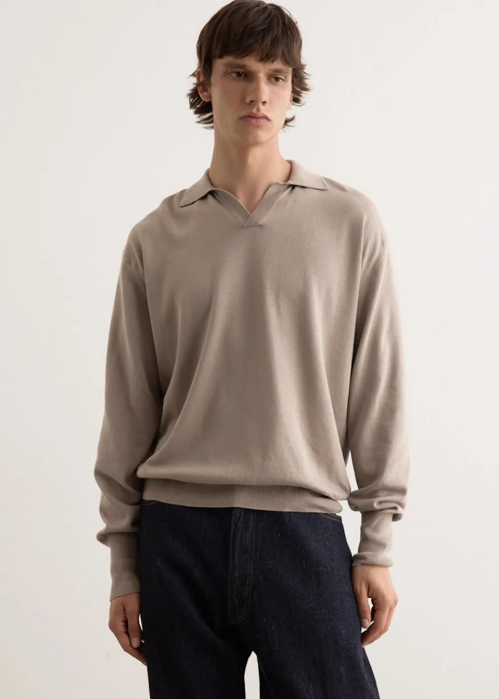 Cotton Knit Skipper Shirt