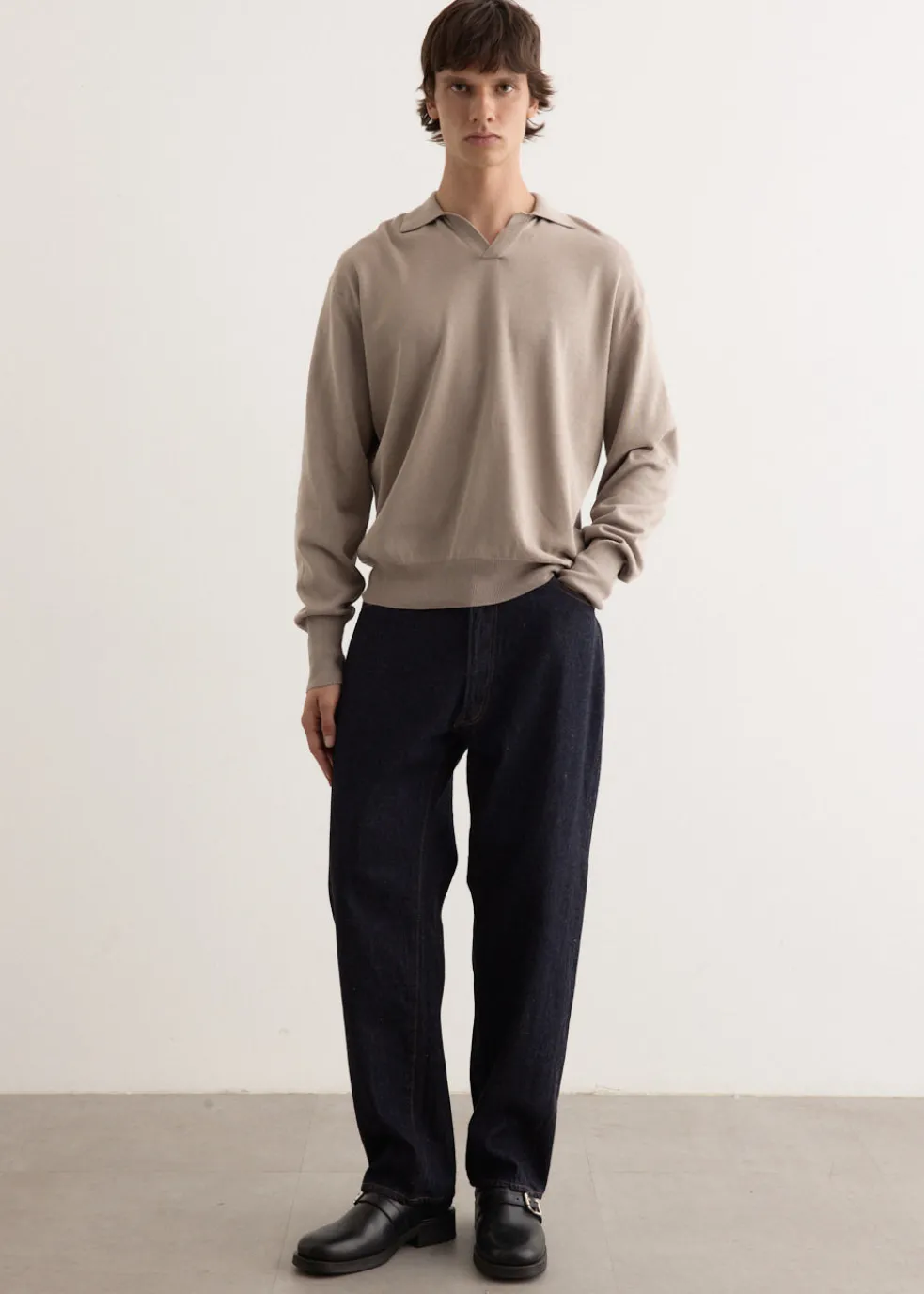 Cotton Knit Skipper Shirt