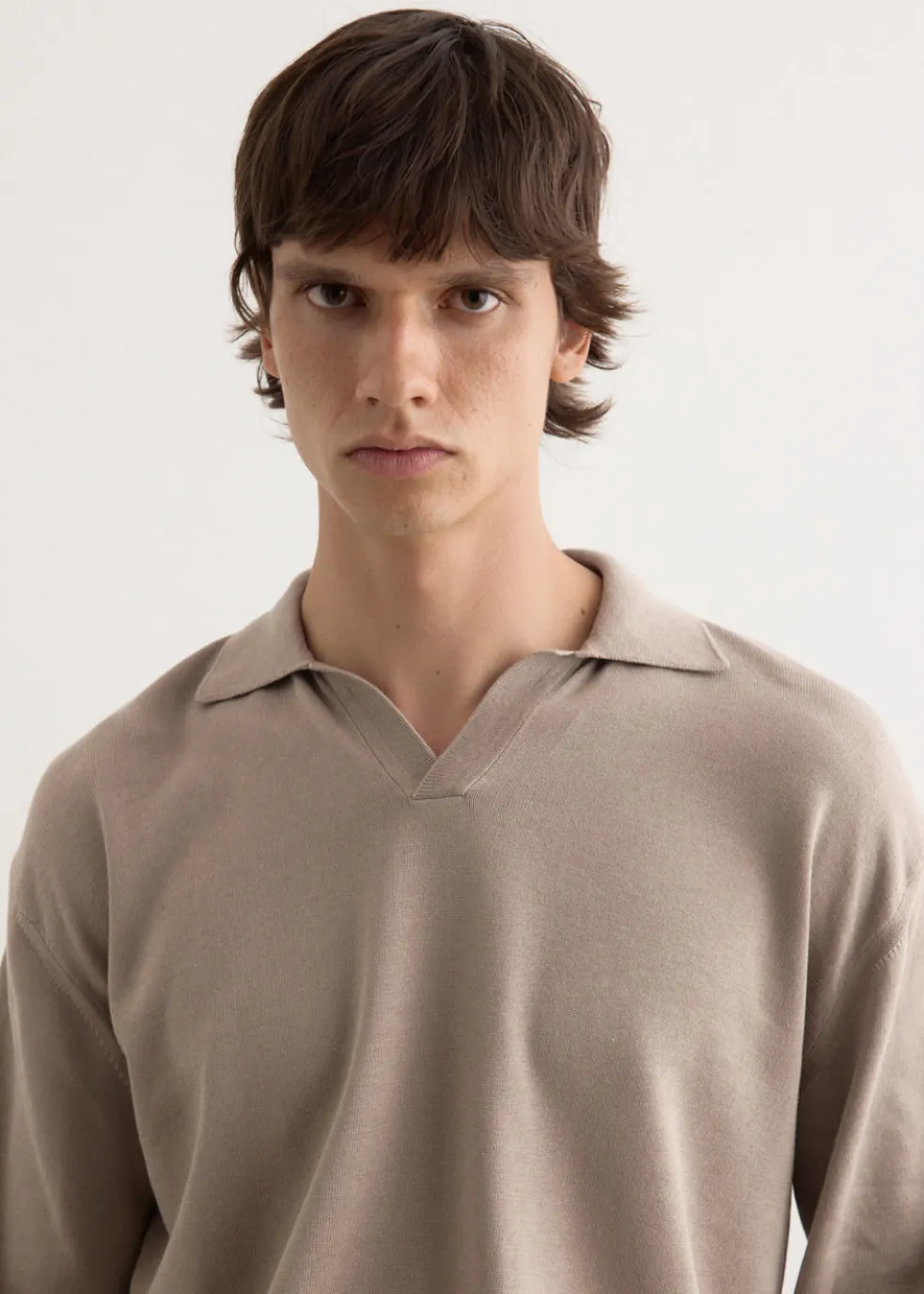 Cotton Knit Skipper Shirt
