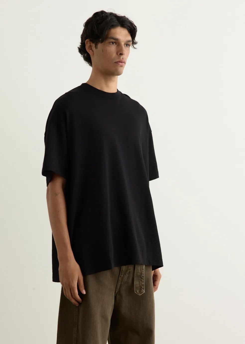 Cotton Mesh Short-Sleeve T-Shirt