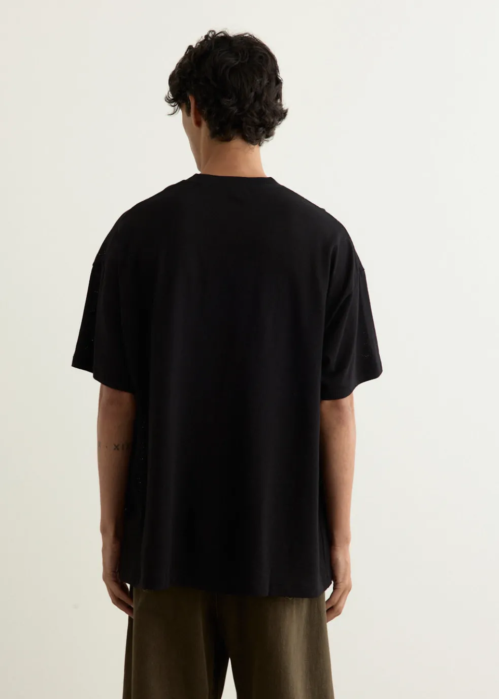 Cotton Mesh Short-Sleeve T-Shirt