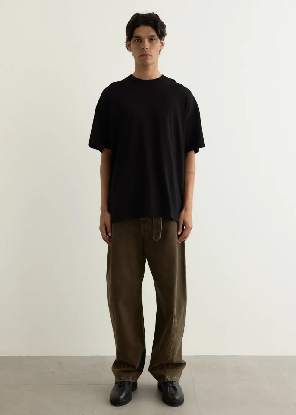 Cotton Mesh Short-Sleeve T-Shirt