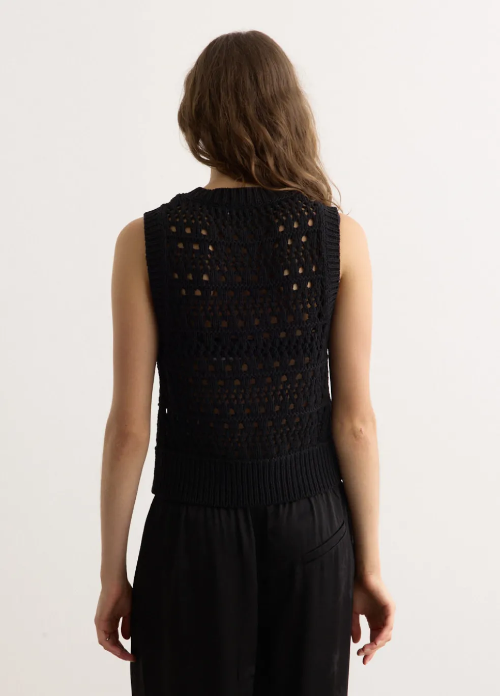 Cotton Mix Tie String Vest