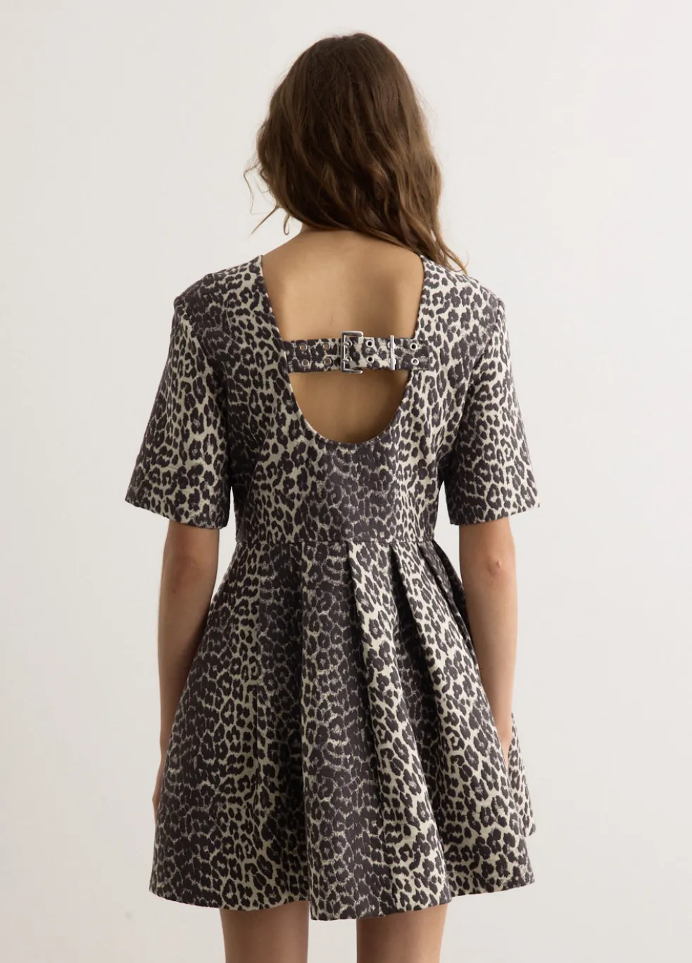 Cotton Tweed Mini Dress