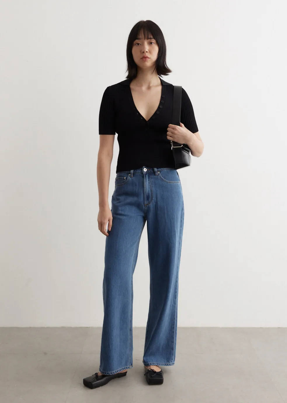 Crash Wide Leg Jeans