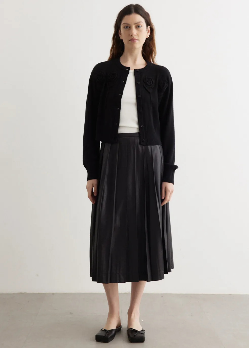 Creased Pleated Skirt