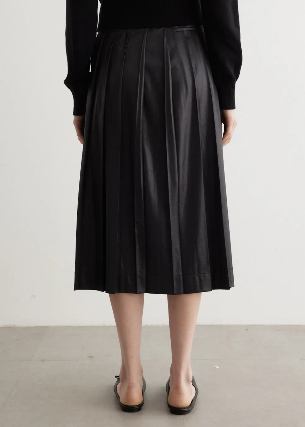 Creased Pleated Skirt