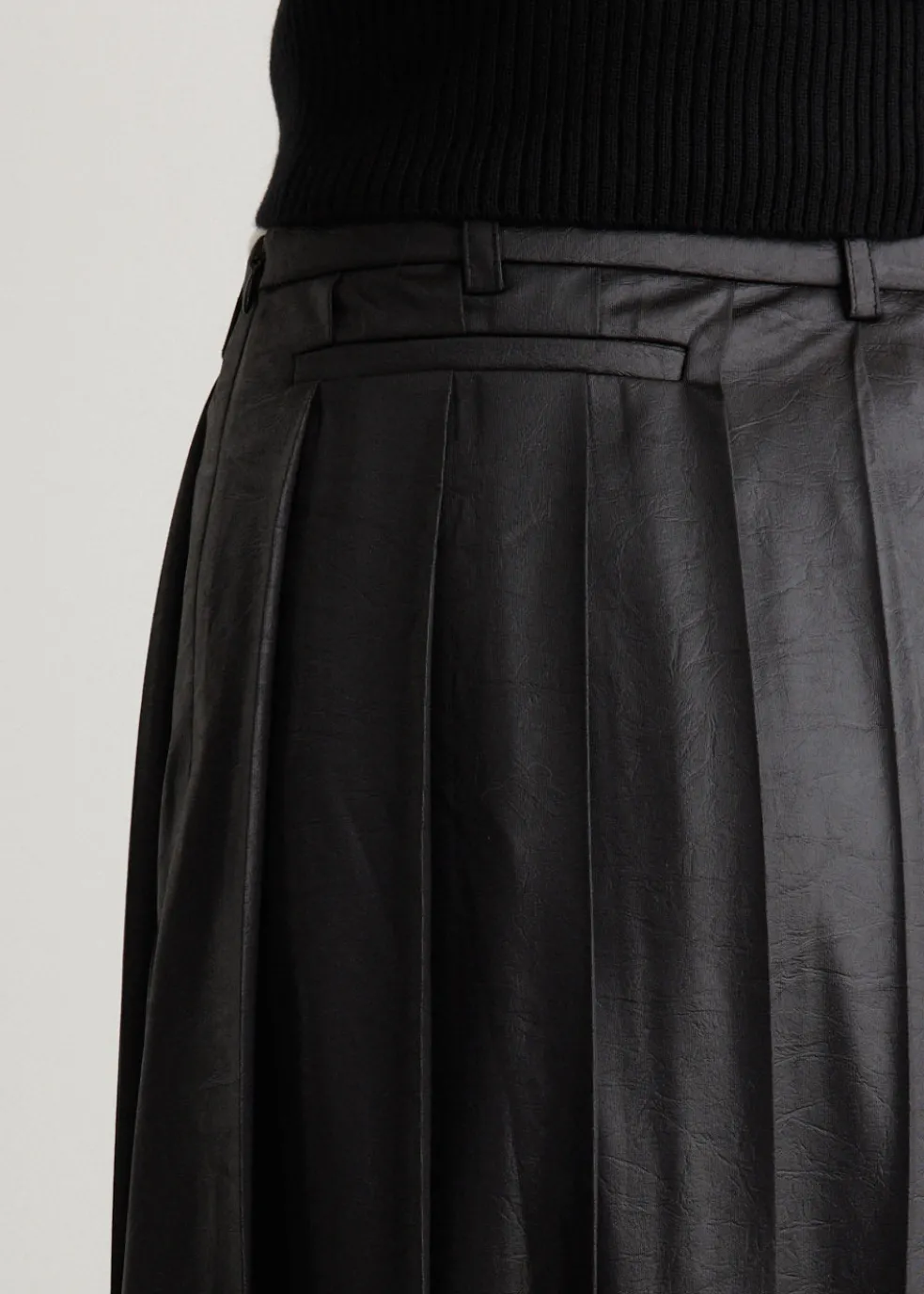 Creased Pleated Skirt