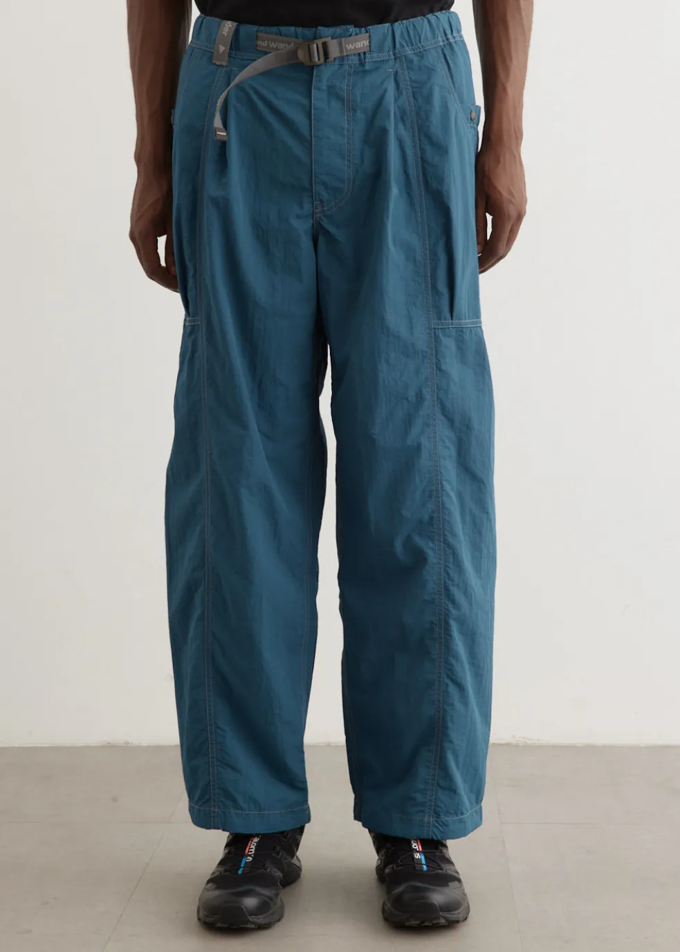 Crinkled Nylon Pants