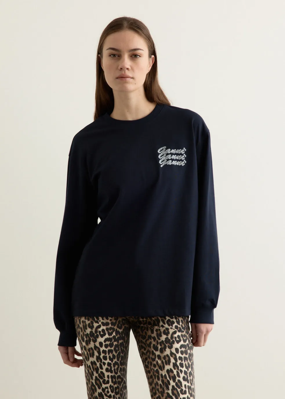 Dark Blue GANNI Sweatshirt