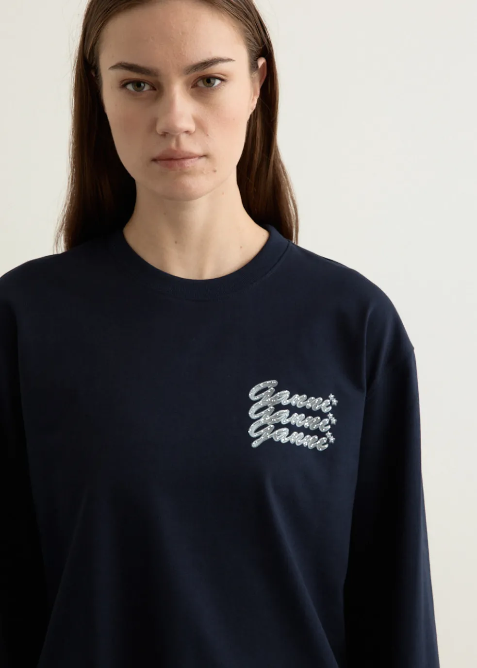 Dark Blue GANNI Sweatshirt