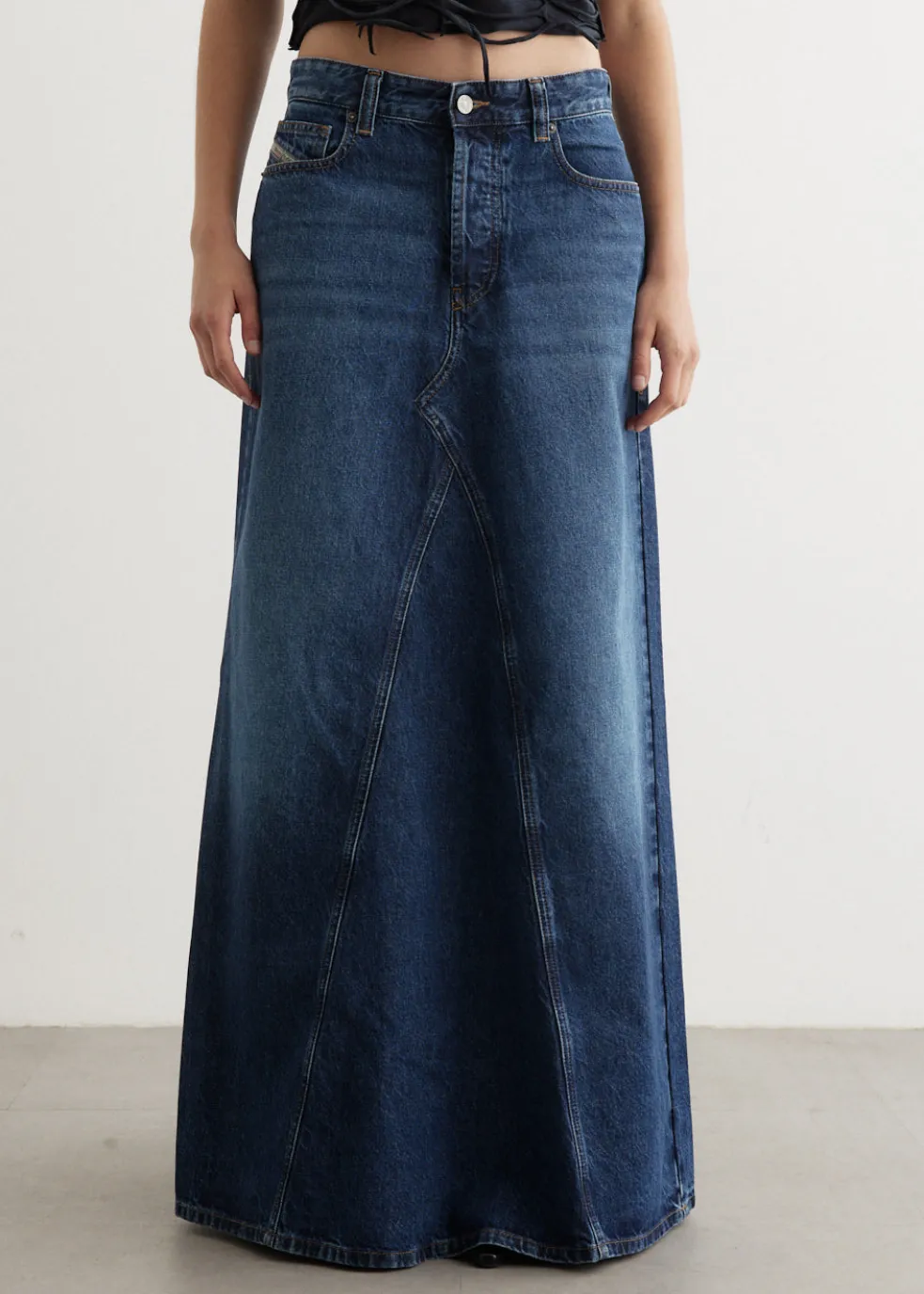 De-Pago Gonna Maxi Denim Skirt