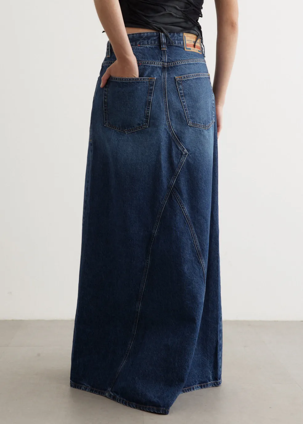De-Pago Gonna Maxi Denim Skirt