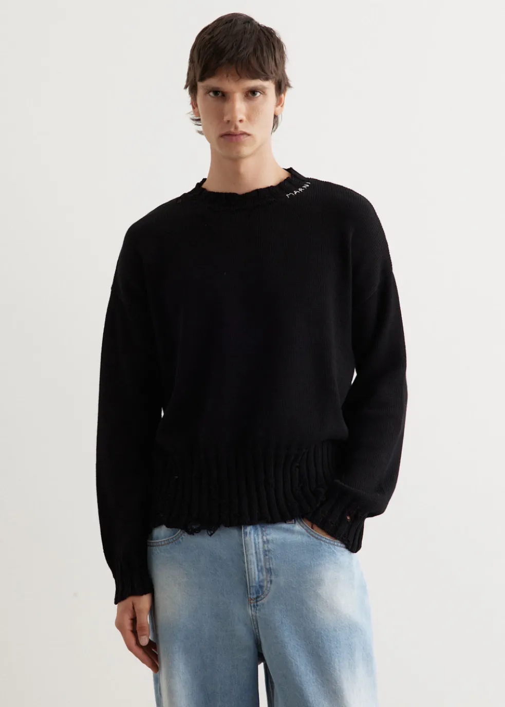 Destroyed Crewneck Knit