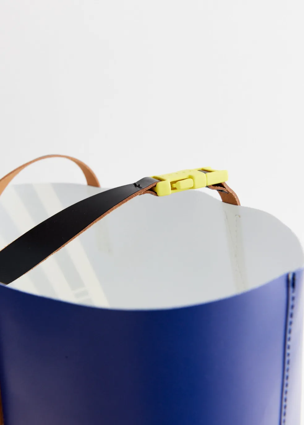 Diagonal Stripe Shopping Tote