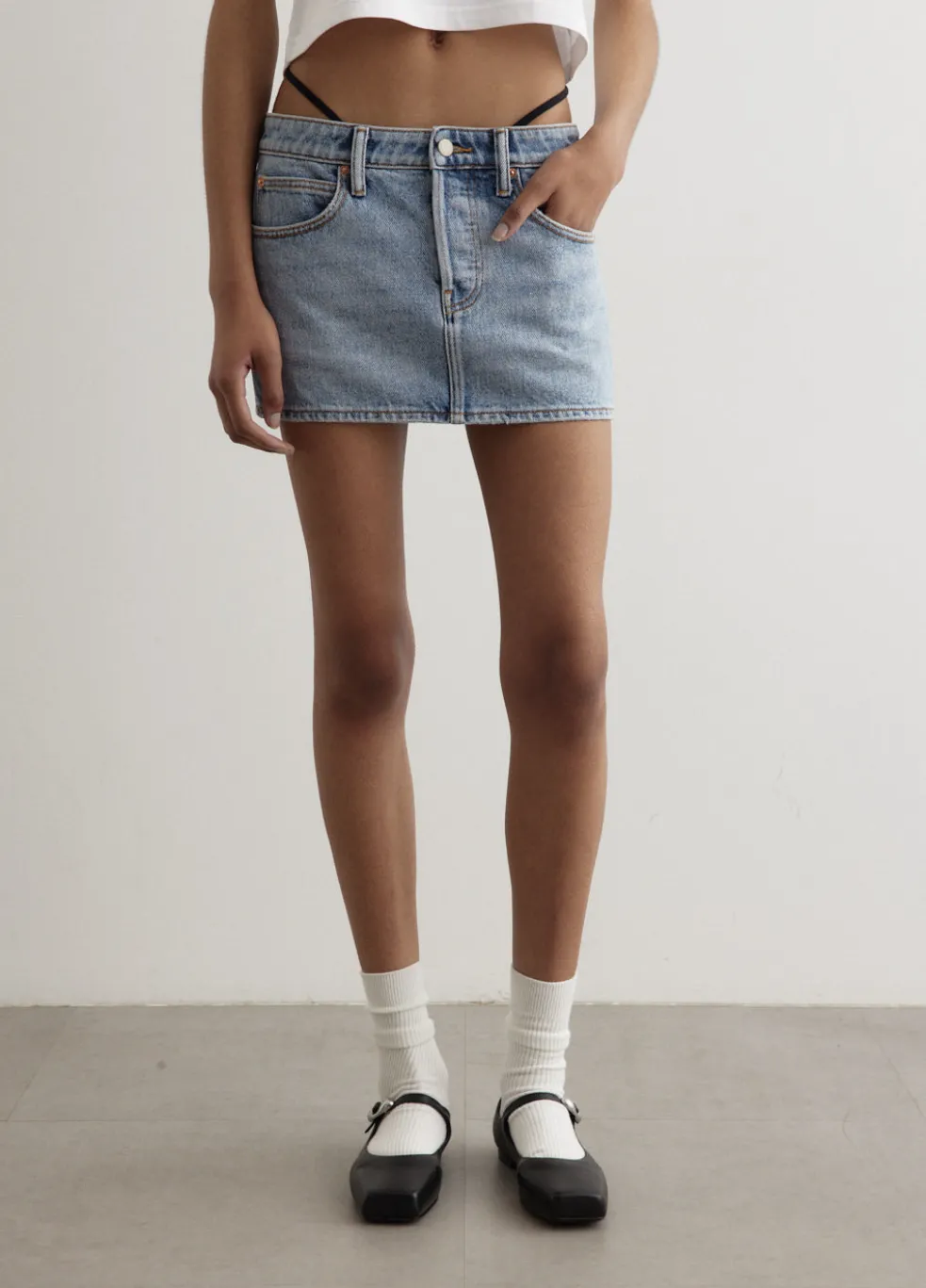 Diamante Charm Mini Skirt