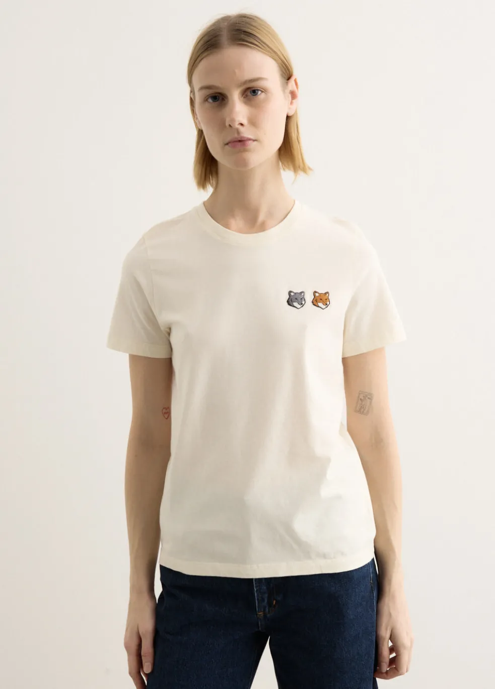 Double Bold Fox Head Comfort T-Shirt
