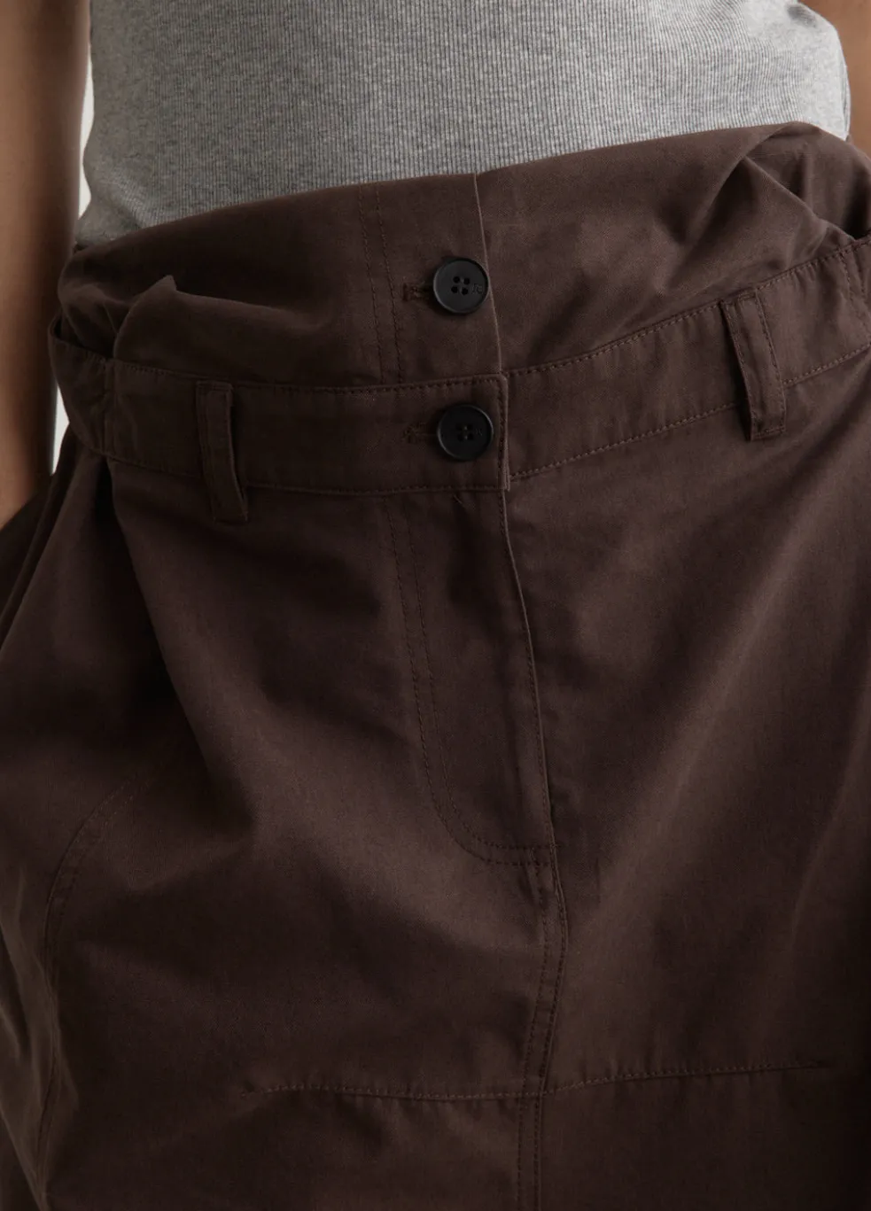 Double Waist Long Skirt