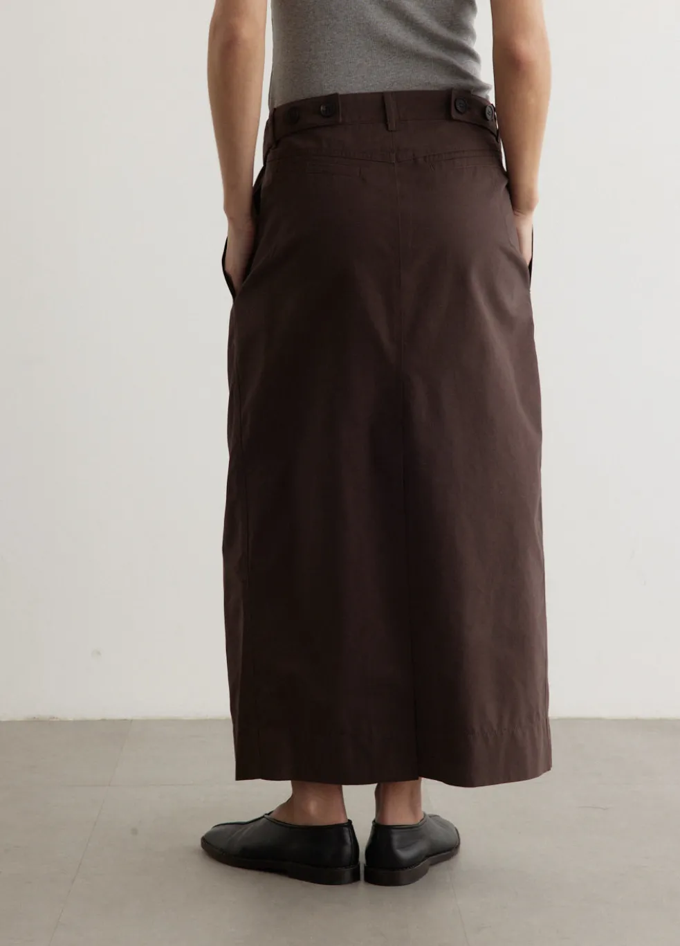 Double Waist Long Skirt