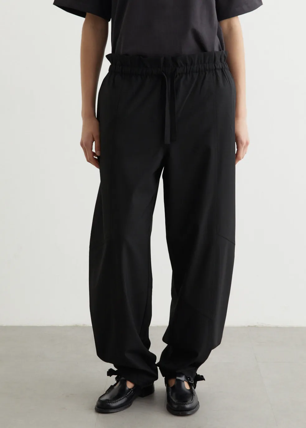 Drapey Melange Elasticated Waist Pants