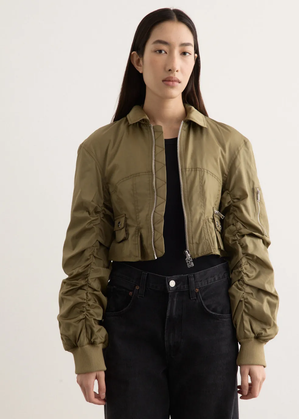 Duchesse Nylon Fitted Jacket