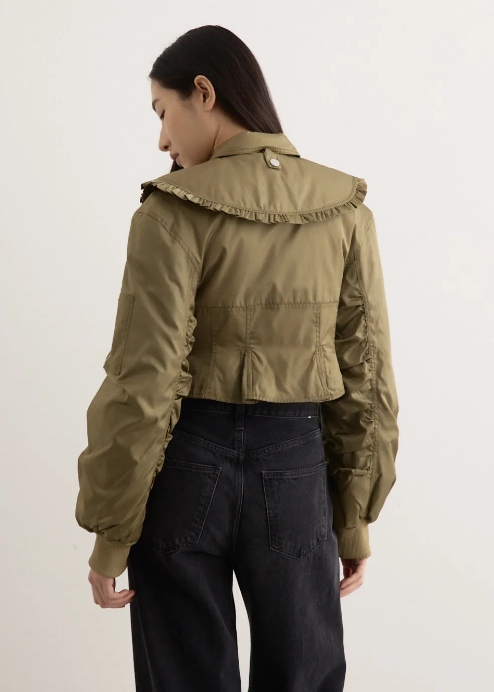 Duchesse Nylon Fitted Jacket