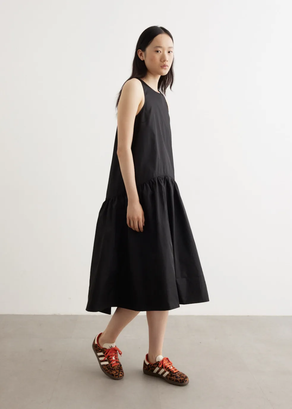 Duchesse Nylon Midi Dress