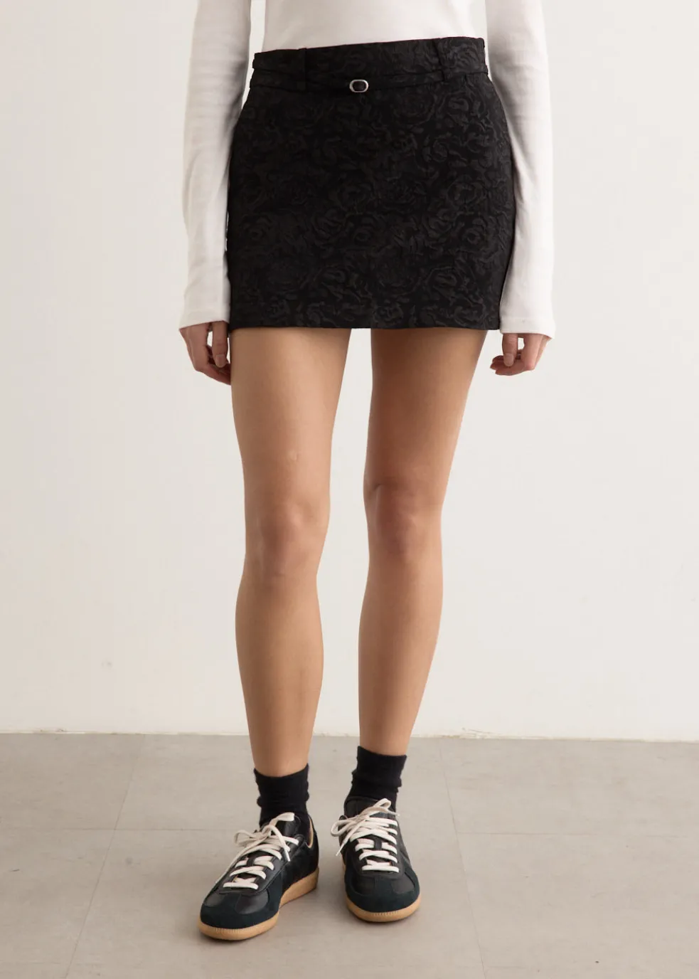 Elixir Belted Mini Skirt
