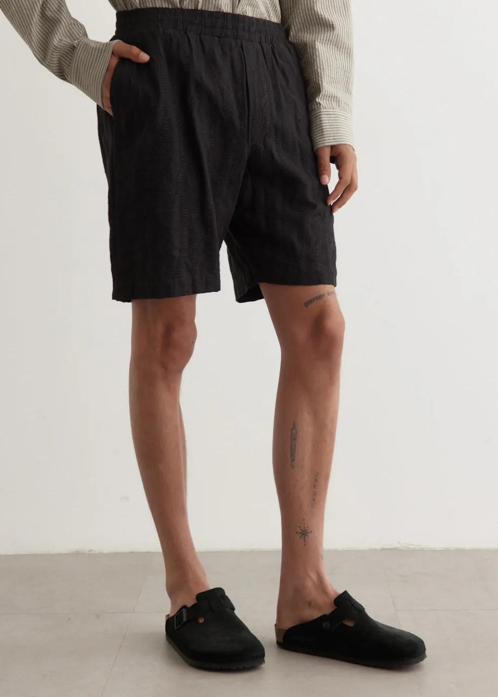 Embroidered Smokestack Shorts
