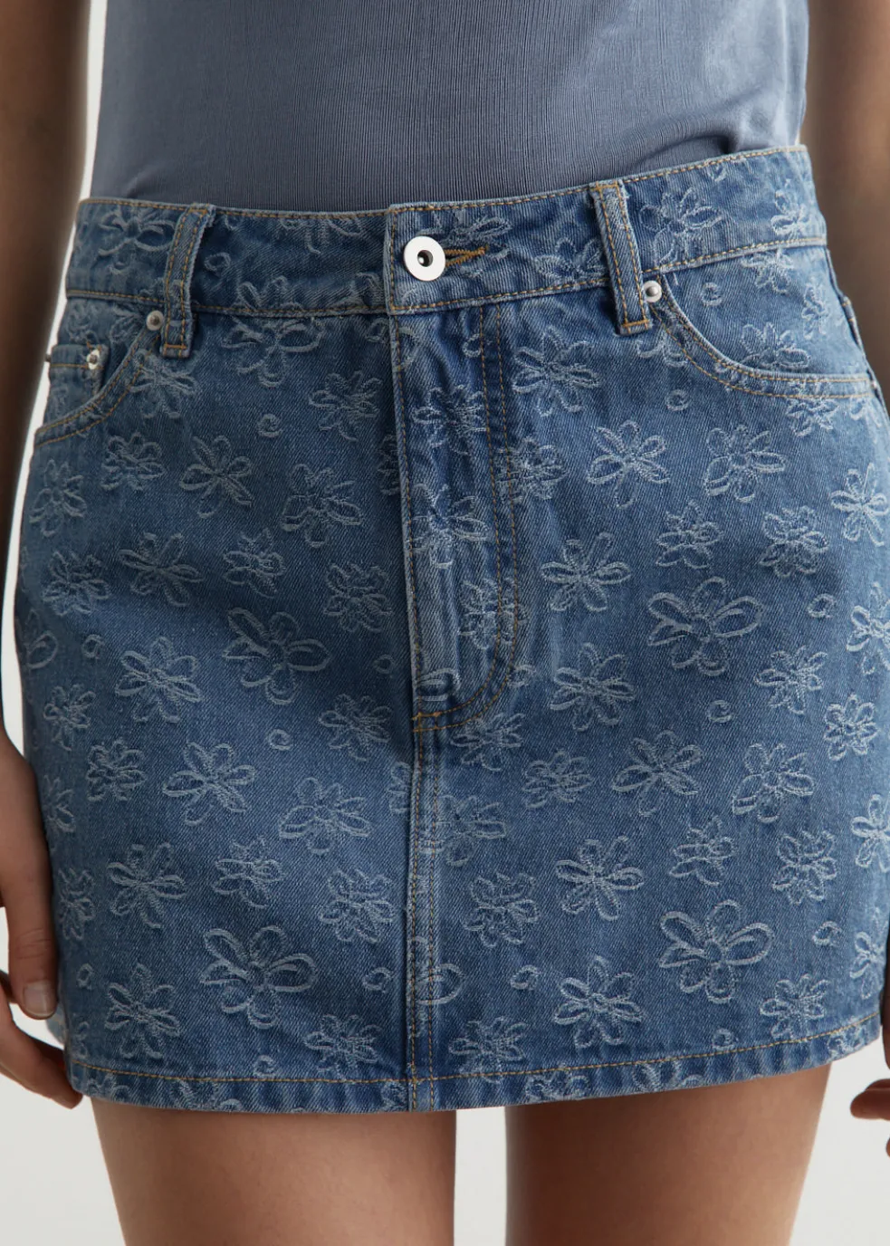 Envy Denim Mini Skirt