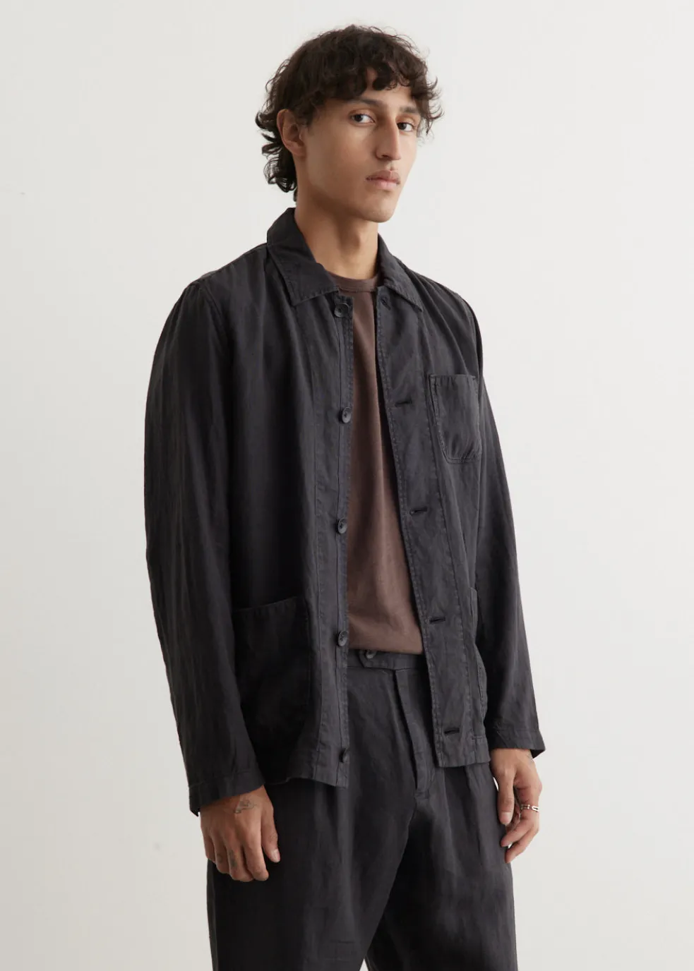 Evan Chore Linen Jacket