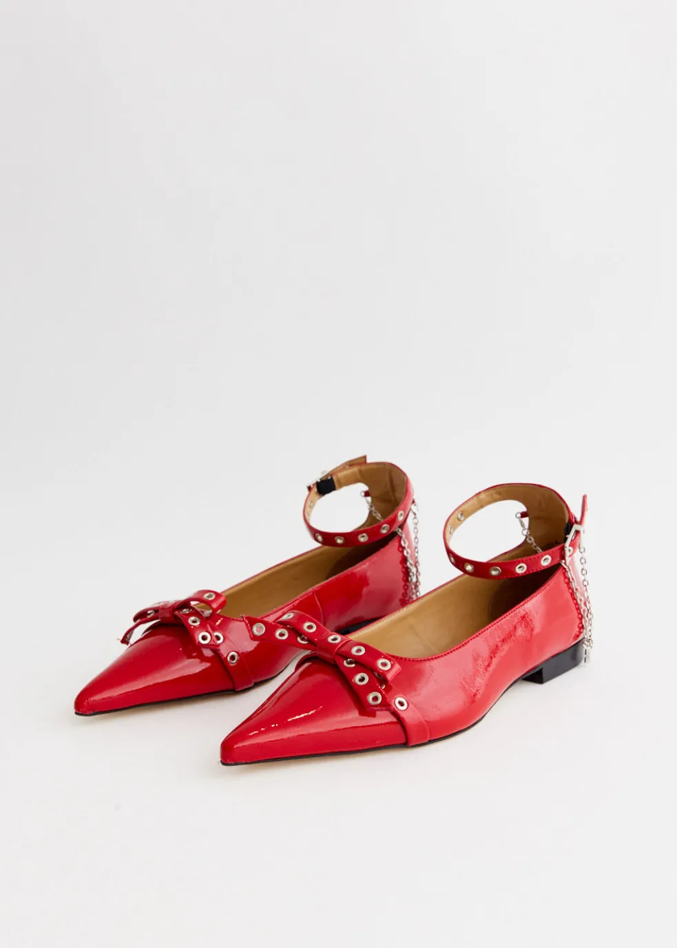 Eyelets Jewel Ballerinas