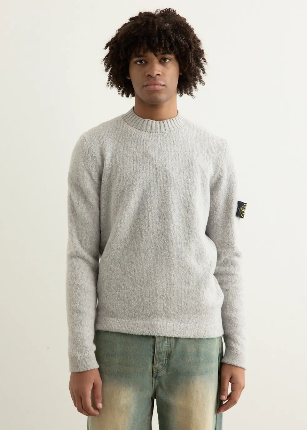 Fancy Yarn With Contrast Stitch Sweater