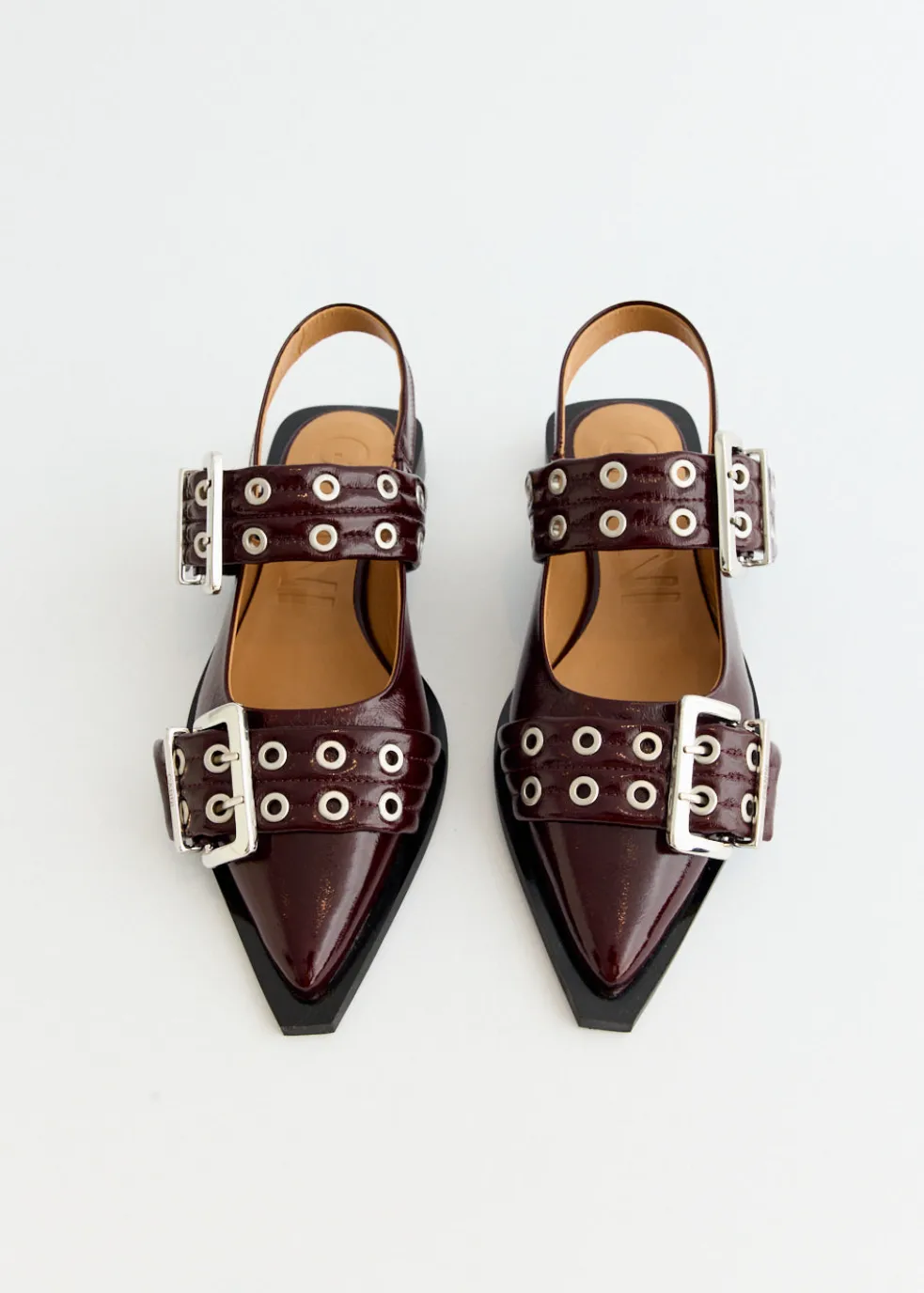 Feminine Buckle Ballerinas