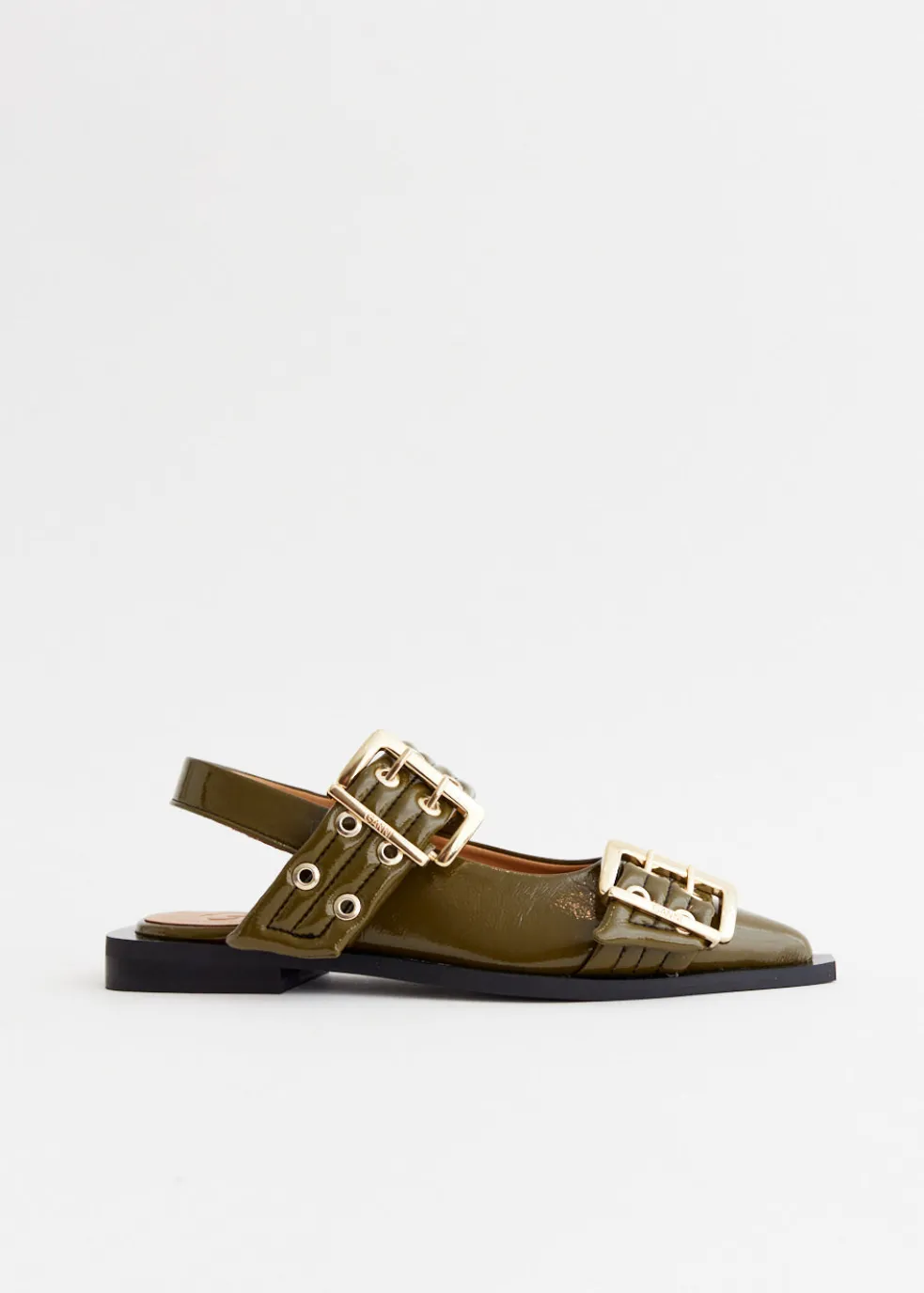 Feminine Buckle Ballerinas