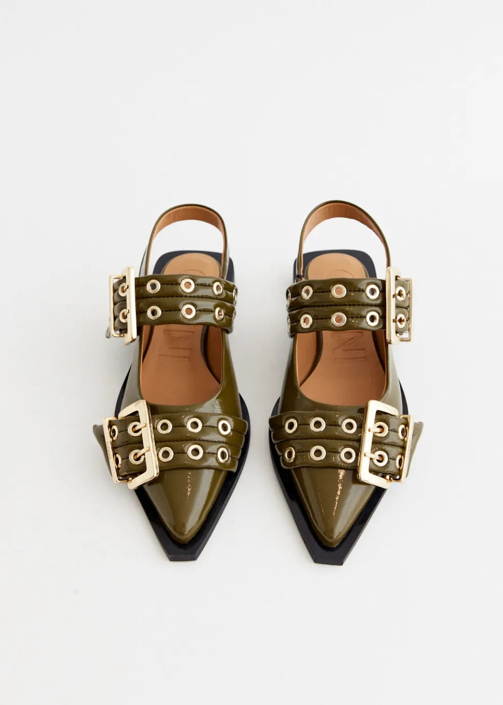 Feminine Buckle Ballerinas