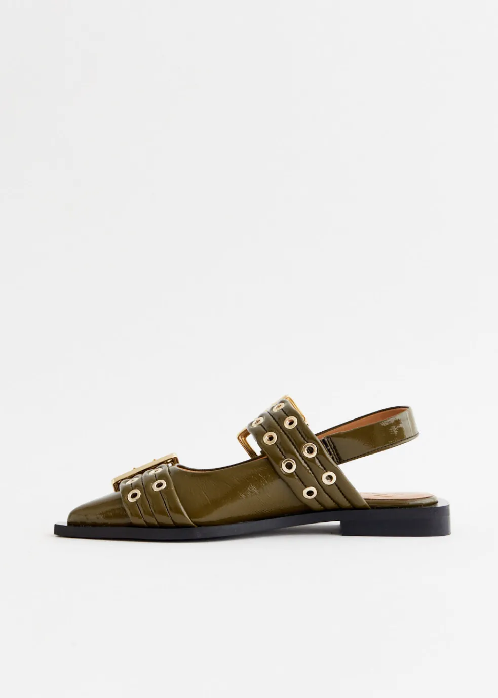 Feminine Buckle Ballerinas