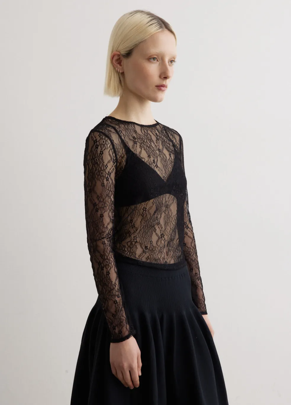 Field Lace Fitted Top