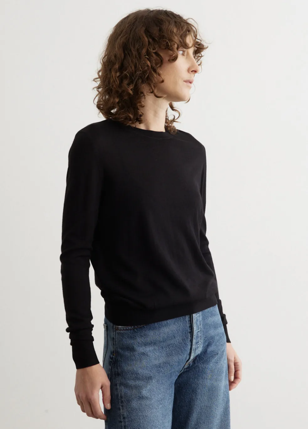 Fine Crew-Neck Knit