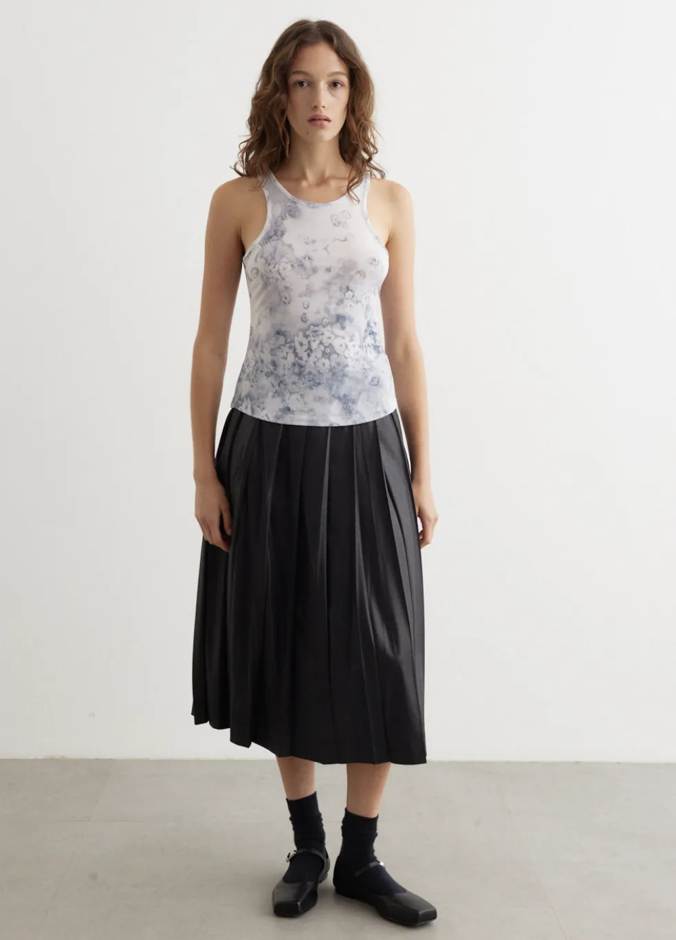 Floral Print Sleeveless Top