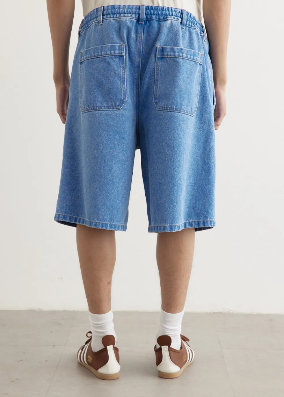 Flower Patch Bleached Denim Shorts