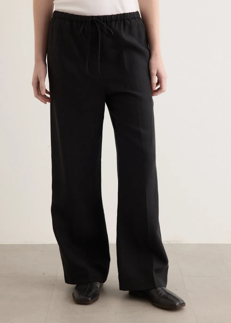 Fluid Drawstring Trousers