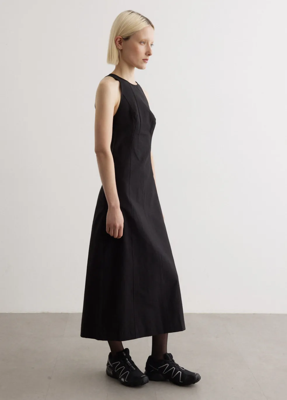Flute Panelled Cotton Dress