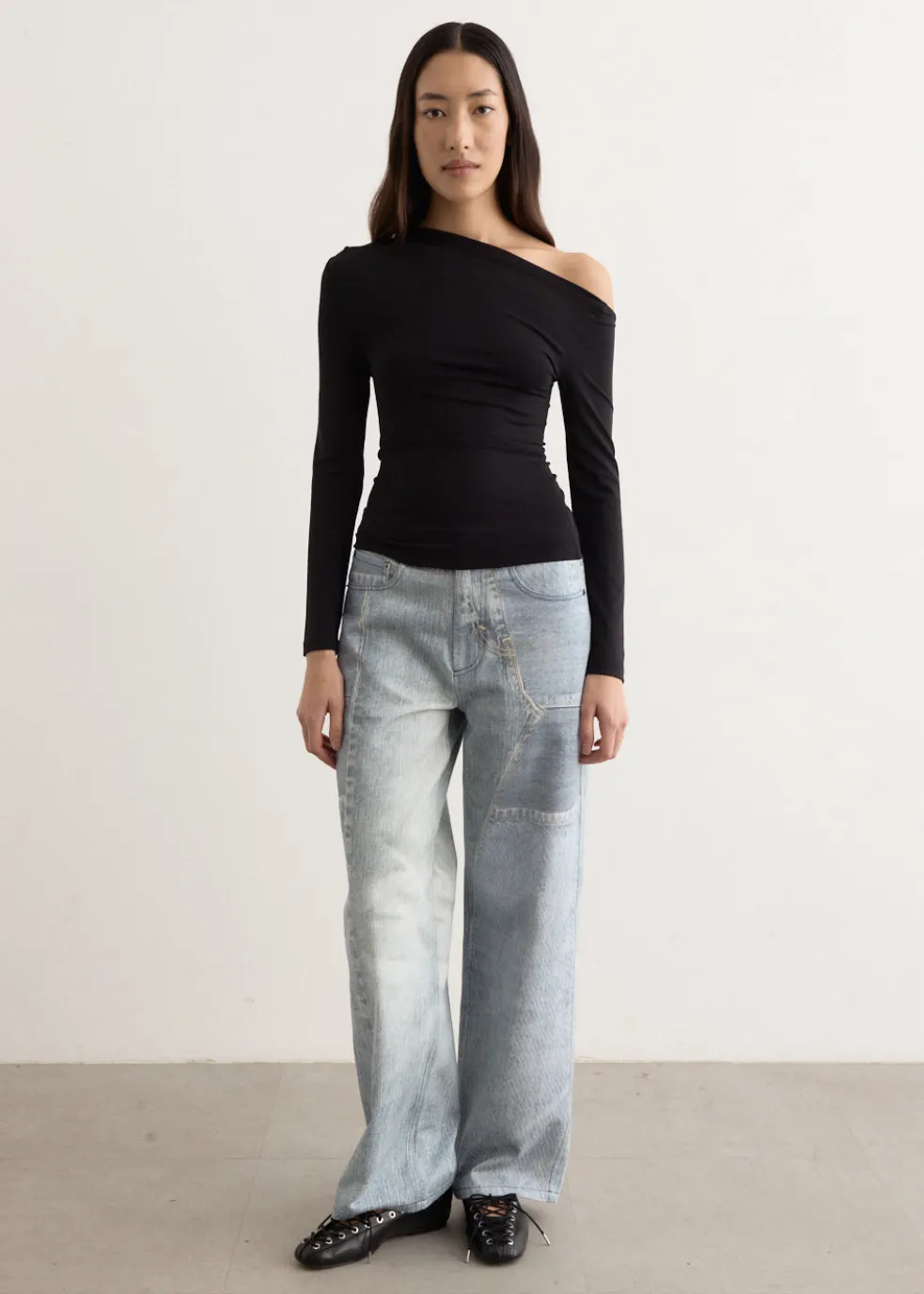 Fracture Off Shoulder Top