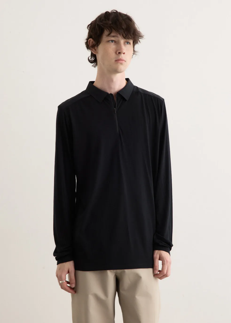 Frame Long Sleeve Polo
