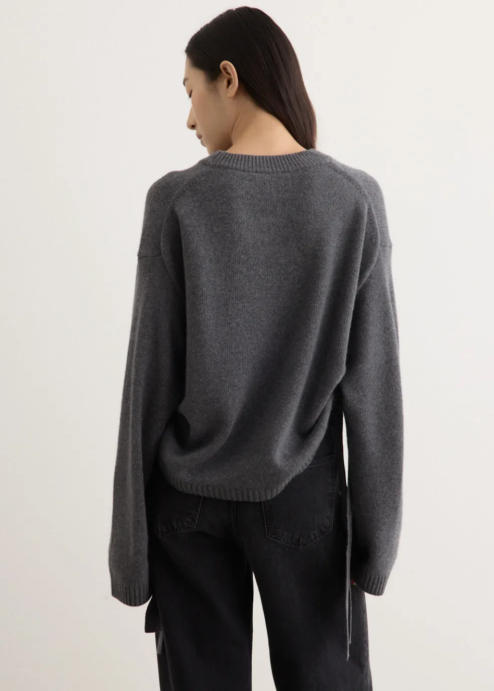 Future Wool Mix Oversized O-Neck Jumper