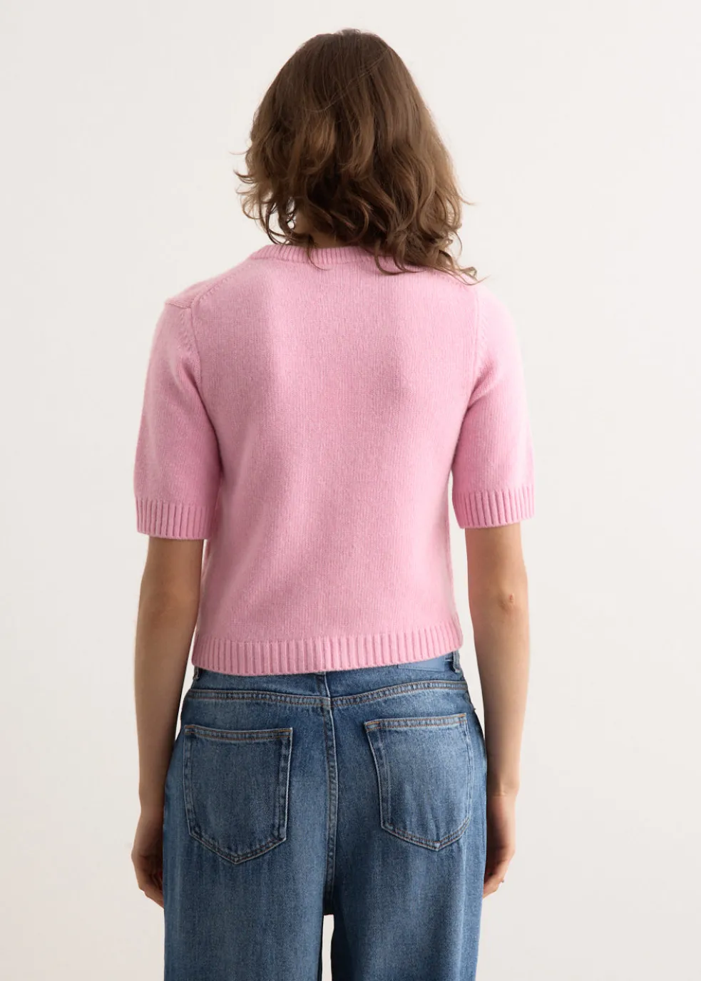 Future Wool Mix Short Sleeve Cardigan