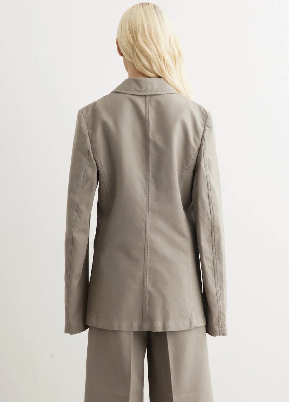 Garment Dyed Cotton Blazer