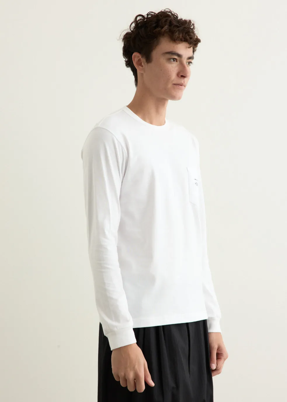 Garment Print Long-Sleeve T-Shirt