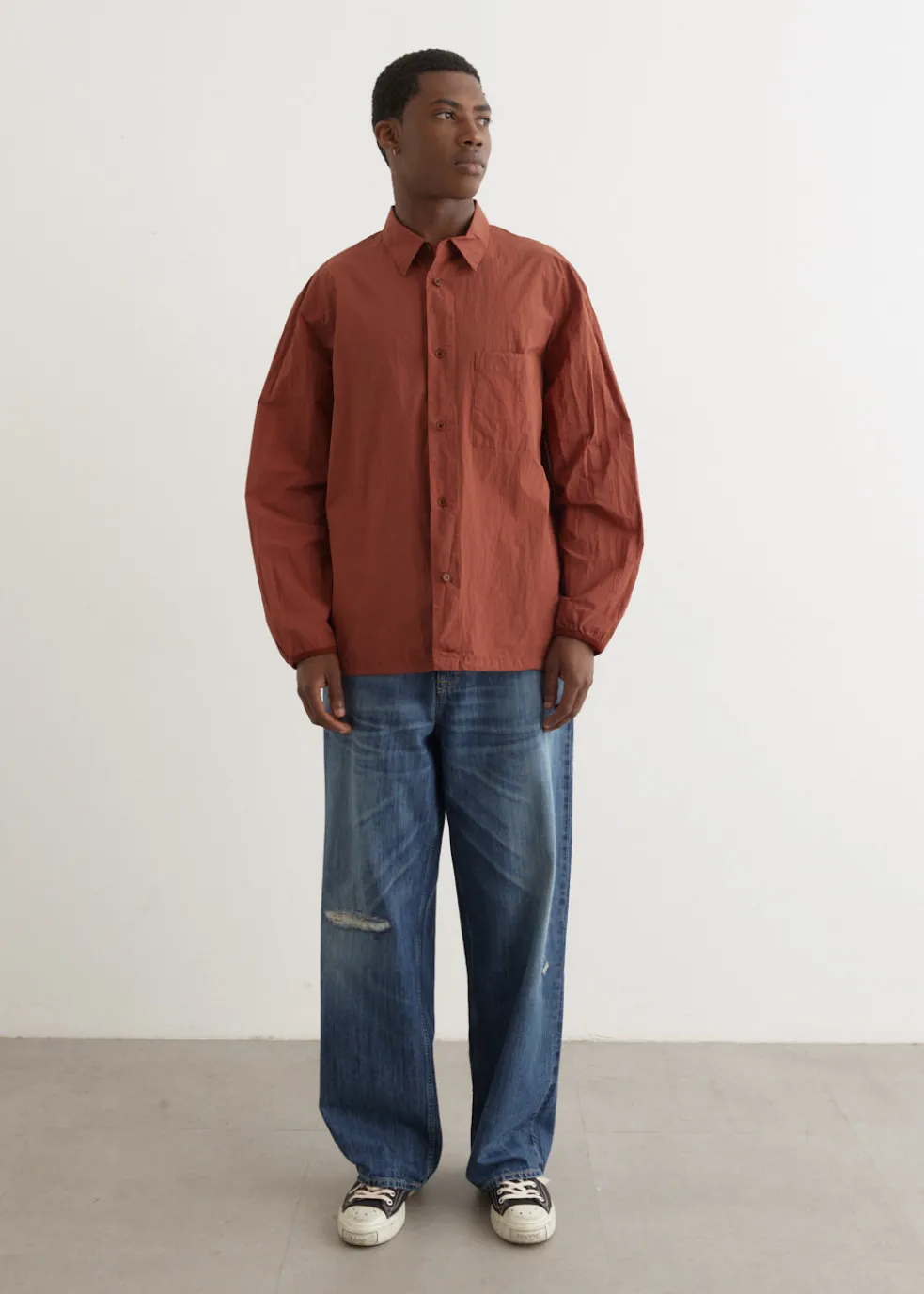 Garment-Dye Shirt Blouson